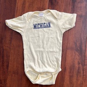 Michigan baby one piece top snap crotch